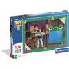 Clementoni - Puzzle 104 Pezzi Supercolor, per Bambini 6+ Anni, Illustrazione Disney Pixar Toy Story 5, Idea Regalo, Made in Italy, 38x27 cm, 28102
