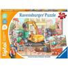 Ravensburger tiptoi puzzle 00137 per piccoli esploratori: cantiere, puzzle per bambini dai 3 anni in su, per 1 giocatore