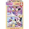 Educa - Puzzle Legno Minnie Mouse | 2x50 pezzi Puzzle Legno | Minnie, Disney Bambina | dai 5 anni (19962)
