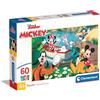 Clementoni- Disney Classics Supercolor Classics-60 Pezzi Bambini 4 Anni, Cartoni Animati, Puzzle, Made in Italy, Multicolore, 26594