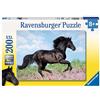 Ravensburger 12803 7 - Black Stallion Puzzle Super, 200 Pezzi, Cartone