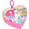 Depesche 10952 Princess Mimi - Puzzle in scatola a forma di cuore, con 25 pezzi di puzzle, per bambini dai 4 anni in su