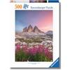 Ravensburger - Puzzle 500 Pezzi Tre Cime Di Lavaredo, Puzzle Adulti 49x36cm | Puzzle 500 pezzi, 49x36 cm, per adulti dai 14 anni, collezione 500 pezzi e ideale come idea regalo originale.