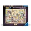 Ravensburger Puzzle 12001755 - Crazy Cats - divertente puzzle per gatti da 1000 pezzi, per appassionati di puzzle dai 14 anni in su