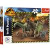 Trefl - Dinosauri del Jurassic Park - Puzzle 200 elementi - Puzzle colorato con dinosauri, intrattenimento creativo, divertimento per bambini a partire da 6 anni