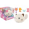 MGM JOUET - Purro - Gatto Intelligente Interattivo - 110870 - Risponde al Tocco e ai Suoni - Bianco - Miagola e Ronza - Teksta - Giocattolo per Bambini - Gattino - Robot - A partire dai 5 anni