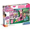 Clementoni - Puzzle per Bambini 30 Pezzi Supercolor, per Bambini 3+ Anni, Illustrazione Disney Minnie, Idea Regalo, Made in Italy, 33,5x23,5 cm, 20287