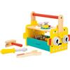 Janod - Il Mio Primo Gioco di Costruzione - Cassetta degli Attrezzi Robot - 30 Accessori - Imitazione - Sviluppa la Motricità Fine - dai 3 Anni - J06455