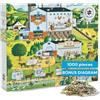 Buffalo Games - Silver Select - Charles Wysocki - Sunny Side Up - Puzzle da 1000 pezzi per adulti - Puzzle impegnativo perfetto per serate di gioco - Dimensioni finite 26,75 x 19,75
