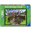 Ravensburger - Minecraft, Puzzle Bambini 9+ Anni, Puzzle Da 300 Pezzi XXL | Puzzle XXL da 300 pezzi a tema Minecraft, gioco educativo e divertente, ideale come regalo originale per bambini dai 9 anni.