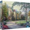 Buffalo Games Ceaco - Sapphire Select - Thomas Kinkade - Beyond Summer Gate - Puzzle da 1000 pezzi - impegnativo e divertente - Tavola puzzle con retro blu - Scatola regalo - Poster a grandezza naturale incluso