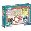 Clementoni, Puzzle 1000 Pezzi per Adulti e Ragazzi, Illustrazione con Tema Hello Kitty and Friends, Idea Regalo, Made in Italy, 70x50 cm, Poster Incluso, 37118