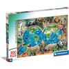 Clementoni - 21723 - Supercolor Puzzle - The Wonderful Animal World - 300 Pezzi - Puzzle Bambini 9 Anni, Puzzle Illustrazione, Animali, Made In Italy