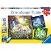 Ravensburger Unicorni - Puzzle 3x49 Pezzi