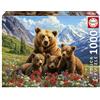 Educa - Puzzle da 1000 pezzi per adulti | Orsi grizzly in Canada | Dimensioni: 68 x 48 cm | Età 14+ (20553)