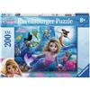 Ravensburger - Mermaid Magic, Puzzle Bambini 8+ Anni, 200 Pezzi Formato XXL | Puzzle XXL da 200 pezzi di Mermaid Magic, educativo e divertente, ideale come regalo originale per bambini dagli 8 anni.