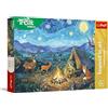 Trefl - The Treflik Family, Inspired By Art, Accanto al falò - 100 pezzi - Puzzle colorato con personaggi delle fiabe, intrattenimento creativo, divertimento per bambini dai 5 anni in su