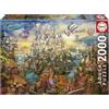 Educa - Puzzle di 2000 pezzi per adulti | Città dei sogni. Misura: 96 x 68 cm. Include la colla Fix Puzzle. Da 14 anni (19944)