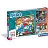 Clementoni - Puzzle per Bambini 3x48 Pezzi Supercolor, per Bambini 5+ Anni, Illustrazioni Puffi, Idea Regalo, Made in Italy, 32x22 cm, 25792