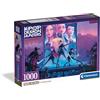 Clementoni Puzzle 1000 Pezzi per Adulti e Ragazzi, Illustrazione con Tema KPop Demon Hunters, Idea Regalo, Made in Italy, 70x50 cm, Poster Incluso, 37121