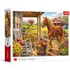 Trefl - Cavallo nella fattoria - 1.000 pezzi | - Puzzle fai da te, intrattenimento creativo, puzzle classico per adulti e ragazzi dai 14 anni in su