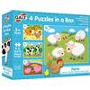 Galt Toys, 4 Puzzles in a Box - Farm, Ages 3 Plus Years