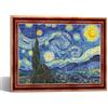 Trefl - PuzzleFrame - Notte stellata, Vincent van Gogh - Puzzle da 500 pezzi con cornice, per adulti e bambini dai 10 anni in su