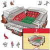 Iconic Puzzles, Liverpool FC Anfield Stadium, puzzle in legno 100% ecosostenibile con licenza ufficiale, taglia M, 270 pezzi