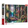 Trefl - Biblioteca magica - 1000 pezzi - Puzzle fai da te, intrattenimento creativo, puzzle classico per adulti e bambini dai 14 anni in su