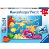 Ravensburger Il Mondo Sottomarino - Puzzle 2x24 Pezzi