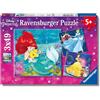 Ravensburger - Principesse Disney, Puzzle 5+ Anni, Con 3 Puzzle Da 49 Pezzi | Include 3 puzzle da 49 pezzi di Principesse Disney, giochi educativi e divertenti, ideali per il tempo libero dai 5 anni.