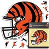 Iconic Puzzles - Casco Cincinnati Bengals, Puzzle di Legno con licenza ufficiale NFL, 100% sostenibile, regalo per adulti e bambini, taglia L, 500 Pcs