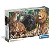 Clementoni - Puzzle 500 Pezzi per Adulti e Ragazzi, Collection, Tema Felini Selvaggi, Compact Box, Idea Regalo Uomo e Donna, Made in Italy, 70x50 cm, 35584