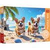 Trefl - The Treflik Family, Corgi - Cane - Puzzle da 100 pezzi - Puzzle colorati con animali, intrattenimento creativo, divertimento per bambini dai 5 anni in su