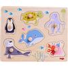 HABA 306543 - Puzzle a Forma di Animali marini, Puzzle a Partire da 12 Mesi
