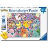 Ravensburger - Pokémon, Puzzle Educativo Per Bambini 6+ Anni, 100 Pezzi XXL | Puzzle XXL da 100 pezzi a tema Pokémon, gioco educativo e divertente, ideale come regalo originale per bambini dai 6 anni.