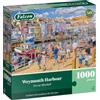 Falcon Weymouth Harbour - Puzzle vintage splendidamente illustrato con materiali FSC di alta qualità, 1000 pezzi per adulti Nostalgico, regalo di compleanno e Natale, 68 x 49 cm