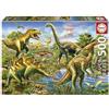 Educa - Puzzle da 500 pezzi per adulti e bambini | Cortile giurassico. Misura: 48 x 34 cm. Include la colla Fix Puzzle. Da 11 anni (19903)