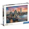 Clementoni Collection Puzzle 1500 Pezzi, Illustrazione Paesaggio London Twilight, Idea Regalo, Made in Italy, 59,2 x 84,3 cm, 31694