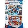 Ravensburger - Puzzle 200 e 300 Pezzi XXL Marvel| Puzzle 8 Anni In Su | Puzzle Bambini Da 200 Pezzi In Regalo | Regalo Bambino 8 Anni 49 X 36 Cm | Puzzles Ravensburger