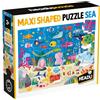 Headu Maxi Shaped Puzzle Sea 19 Grandi Pezzi e 6 Grandi Sagome Mu29563 Puzzle Educativi per Bambini età 2+ Made in Italy