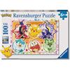 Ravensburger - Pokémon, Puzzle Educativo Per Bambini 6+ Anni, 100 Pezzi XXL | Puzzle XXL da 100 pezzi a tema Pokémon, gioco educativo e divertente, ideale come regalo originale per bambini dai 6 anni.
