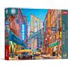 Trefl Premium Plus Quality - Puzzle Tea Time: Vista del Manhattan Bridge - 500 pezzi, serie di immagini nostalgiche dipinte, pezzi perfettamente incastrabili, per adulti e bambini dai 10 anni in su
