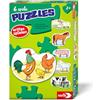Noris 606012166 Primo gioco - 6 Primi puzzle - Animali da fattoria, dai 3 anni in su