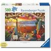 Ravensburger - Puzzle 500 Pezzi Tramonto Sulla Spiaggia, Adulti 70x50cm | Puzzle 500 pezzi, formato large 70x50 cm, per adulti 14+, facili da maneggiare e idea regalo.