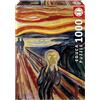 Educa - Puzzle 1000 pezzi L'Urlo, Edvard Munch | Puzzle arte classica | Misura 48x68 cm | Include colla Fix | Per adulti 14+ (20308)