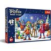 Trefl - The Treflik Family, I Treflik Fanno un Pupazzo di Neve - 24 Tessere Grandi, Intrattenimento Creativo, per Bambini dai 3 anni