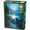 Cobble Hill 3840008 - Puzzle da 1000 Pezzi con Puzzle per Adulti e Bambini dai 12 Anni in su, Puzzle paesaggistico, Notte, Lago