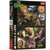 Trefl - Puzzle 2in1: Marvel Guardians of The Galaxy, Io Sono Groot - 2 x 200 Pezzi - Set di Due Puzzle per Ragazzi