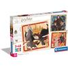 Clementoni - 25312 - Supercolor Puzzle - Harry Potter - 3x48 Pezzi (Include 3 Puzzle Da 48 Pezzi) - Puzzle Bambini 5 Anni, Puzzle Cartoni Animati, Made In Italy